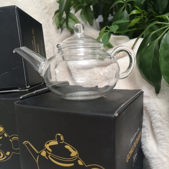 MY CUP OF TEA clearglass Tea pot - Picture 2 of 2